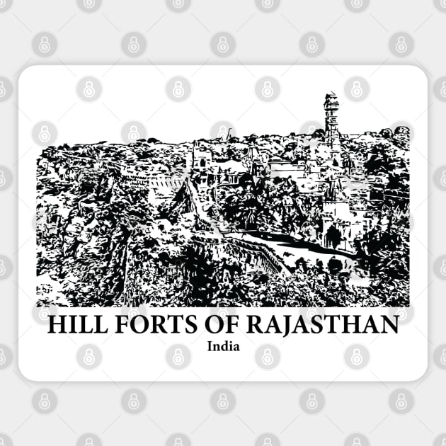 Hill Forts of Rajasthan - India Magnet by Lakeric